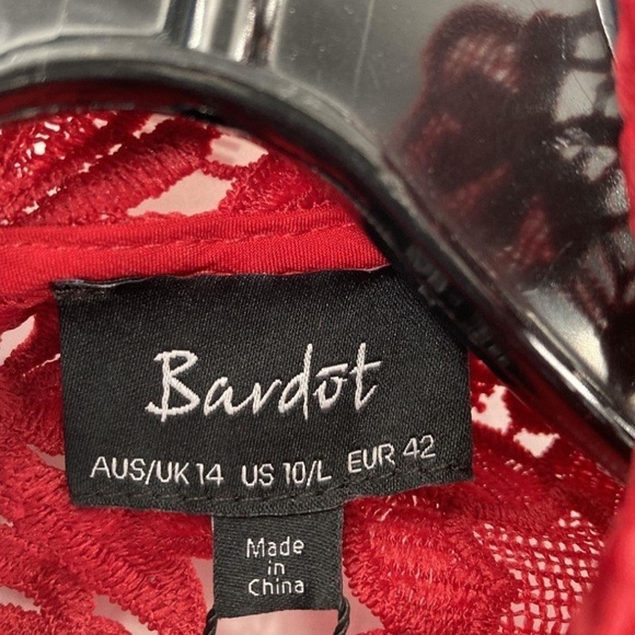 Bardot Brand New with tags, Elegant Red Lace Dress - Picture 5 of 7